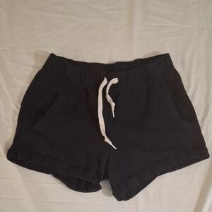 Classic Black Women's Athletic Shorts with Drawstring